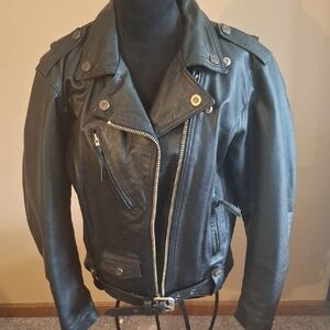 HarleyDavidsonVitage Woman Leather Coat Made USA Clean
